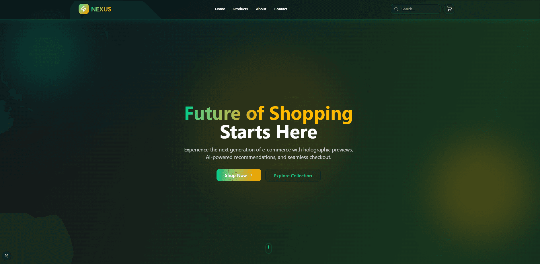Futuristic E-Commerce Store